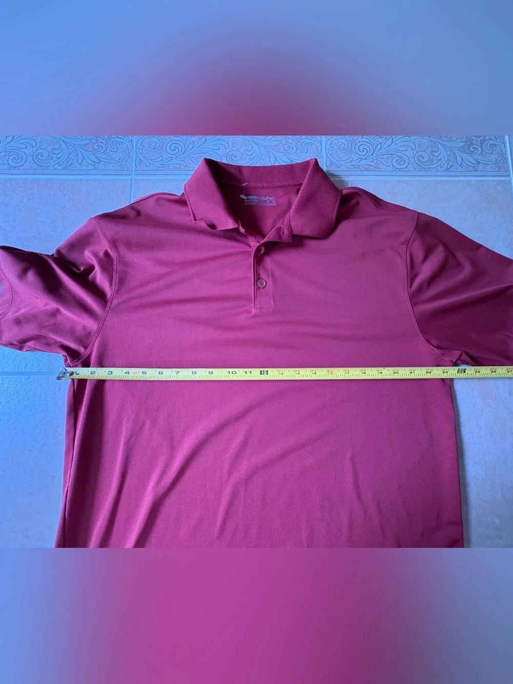 Nike Golf Fit DRY Maroon Red Men's Short Sleeve Polo Shirt (Size XL)
